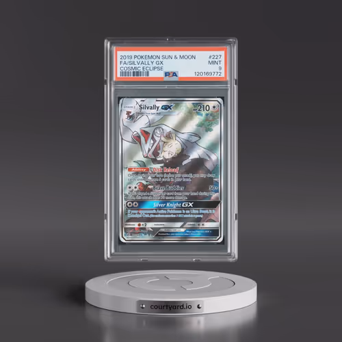 2019 Pokémon Sun & Moon Cosmic Eclipse #227 Silvally GX - Holo Full Art (PSA 9 MINT)