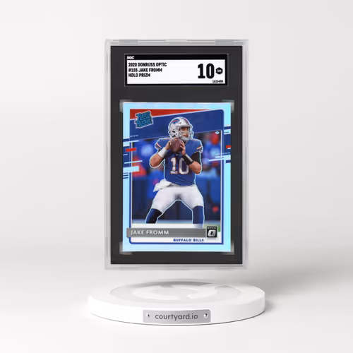 2020 Donruss Optic #155 Jake Fromm - Holo Prizm (SGC 10 GEM MINT)