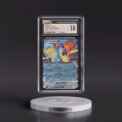 2025 Pokémon Wht EN-White Flare #030 Keldeo EX - Holo (CGC 10 GEM MINT)