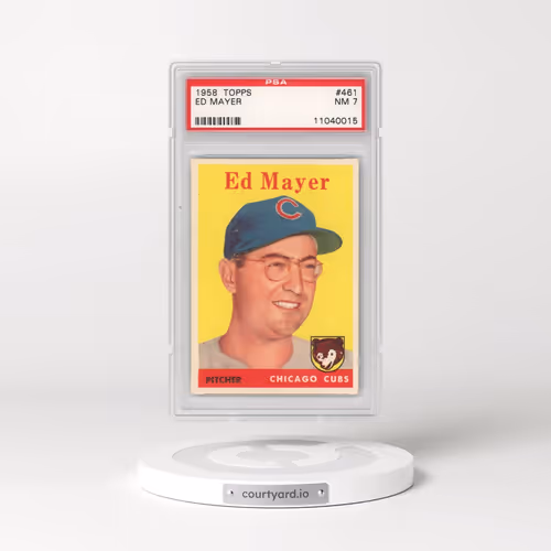 1958 Topps #461 Ed Mayer (PSA 7 NM)