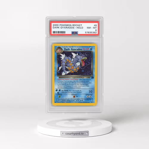 2000 Pokémon Rocket #8 Dark Gyarados - Holo (PSA 8 NM-MT)