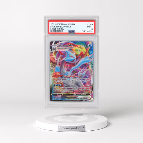 2022 Pokémon Sword & Shield Lost Origin #049 Kyurem Vmax - Full Art (PSA 9 MINT)