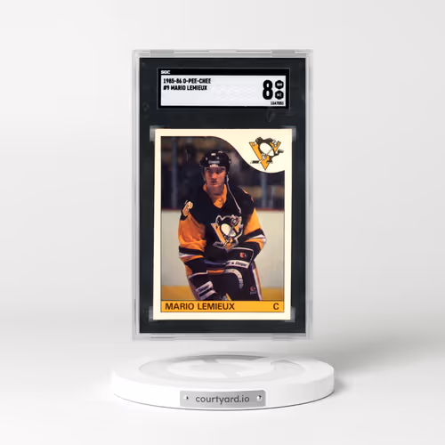 1985 O-Pee-Chee #9 Mario Lemieux (SGC 8 NM-MT)