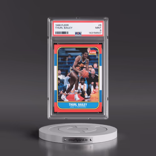 1986 Fleer #6 Thurl Bailey (PSA 9 MINT)