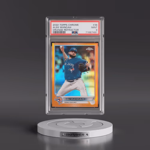 2022 Topps Chrome #36 Alek Manoah - Orange Refractor (PSA 9 MINT)