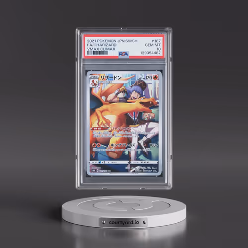 2021 Pokémon Sword & Shield Vmax Climax #187 Charizard - Full Art (PSA 10 GEM MINT)