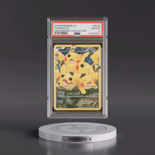 2016 Pokémon XY Generations Radiant Collection #RC29 Pikachu - Full Art (PSA 8 NM-MT)