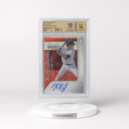 2015 Panini Prizm Autograph Prizms Red Power #35 Kris Bryant/125 (BGS 10 PRISTINE)