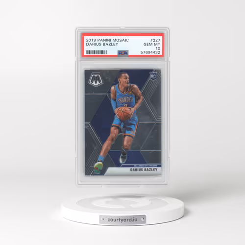 2019 Panini Mosaic #227 Darius Bazley (PSA 10 GEM MINT)