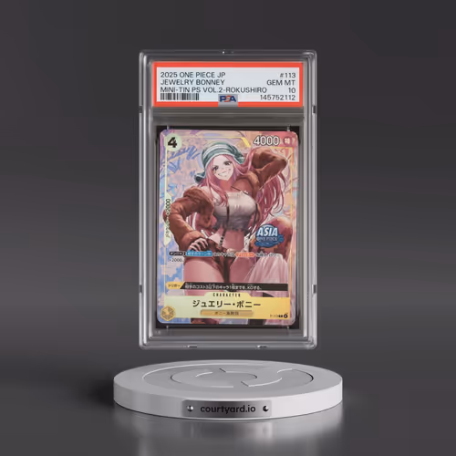 2025 One Piece Japanese Mini-Tin Pack Set Vol.2 #113 Jewelry Bonney - Koushi Rokushiro (PSA 10 GEM M