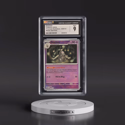 2025 Prismatic Evolutions - PRE EN #036/131 Dusclops - Master Ball Holo (CGC 9 MINT)
