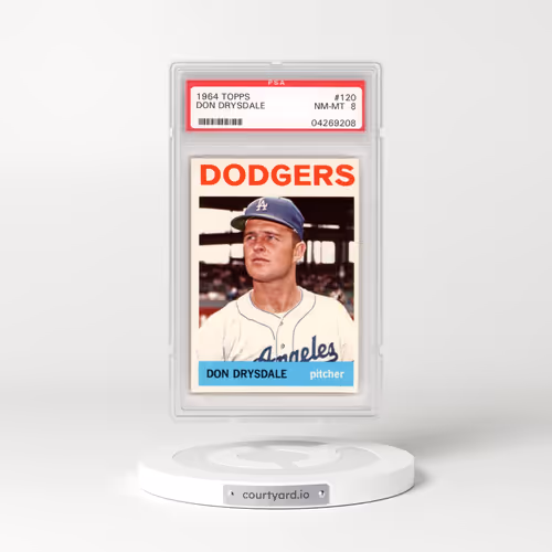 1964 Topps #120 Don Drysdale (PSA 8 NM-MT)