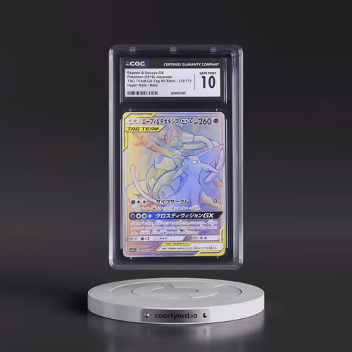 2019 Tag Team GX: Tag All Stars #212/173 Espeon & Deoxys GX - Hyper Rare Holo (CGC 10 GEM MINT)