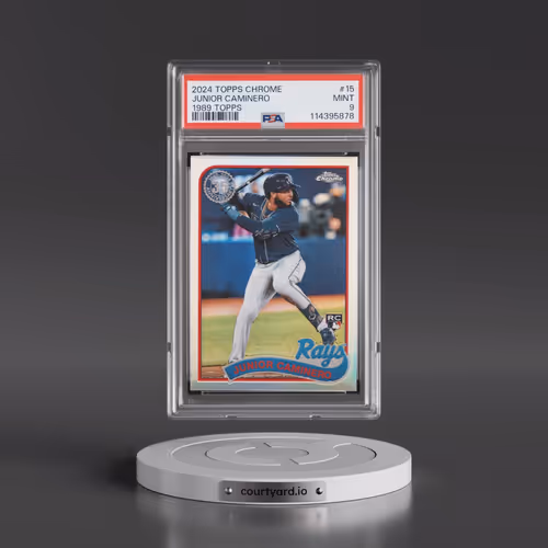 2024 Topps Chrome 1989 Topps Baseball #15 Junior Caminero (PSA 9 MINT)