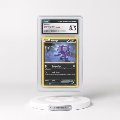 2012 Dark Explorers #62/108 Sableye (CGC 8.5 NM-MT+)