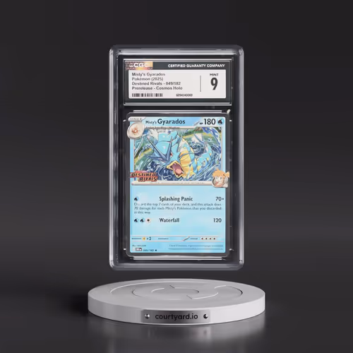 2025 Destined Rivals - DRI EN #049/182 Misty's Gyarados - Prerelease (Cosmos Holo) (CGC 9 MINT)