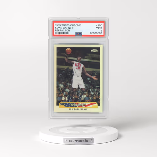 1999 Topps Chrome #250 Kevin Garnett - Refractor (PSA 9 MINT)