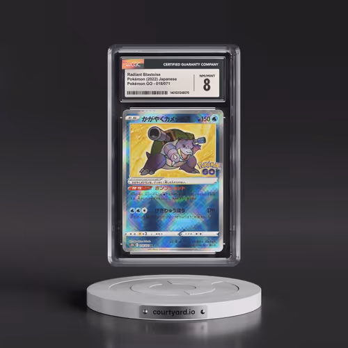 2022 Pokémon GO #018/071 Radiant Blastoise - Holo (CGC 8 NM-MT)