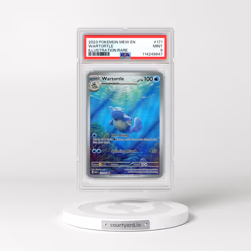 2023 Pokémon Mew EN-151 #171 Wartortle - Illustration Rare (PSA 9 MINT)