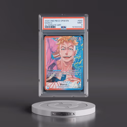 2024 One Piece OP08-Two Legends #002 Marco - Alternate Art (PSA 9 MINT)