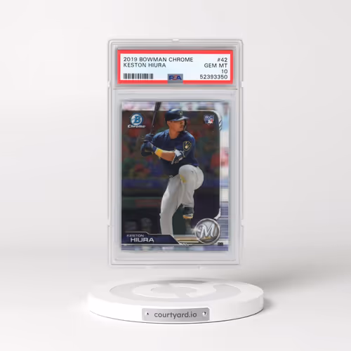 2019 Bowman Chrome #42 Keston Hiura (PSA 10 GEM MINT)