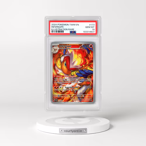 2024 Pokémon Twm EN-Twilight Masquerade #173 Infernape - Illustration Rare (PSA 10 GEM MINT)