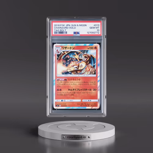 2018 Pokémon Sun & Moon Tag Bolt #013 Charizard - Holo (PSA 10 GEM MINT)