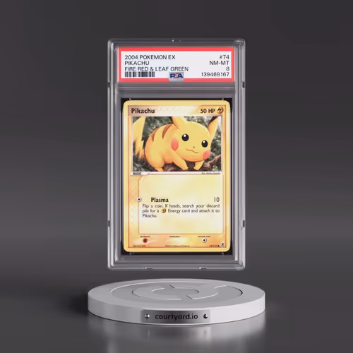 2004 Pokémon EX Fire Red & Leaf Green #74 Pikachu (PSA 8 NM-MT)