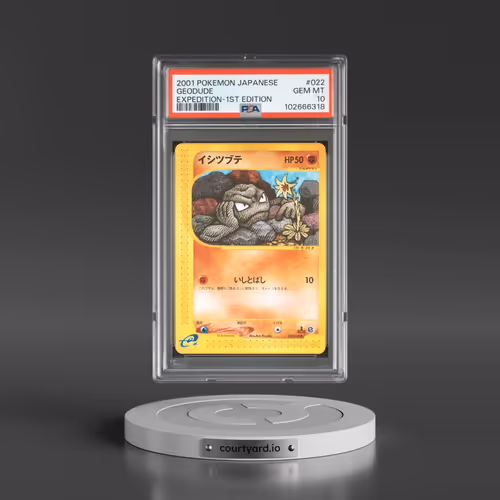 2001 Pokémon Expedition #022 Geodude - 1st Edition (PSA 10 GEM MINT)