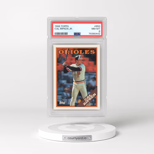 1988 Topps #650 Cal Ripken Jr. (PSA 8 NM-MT)