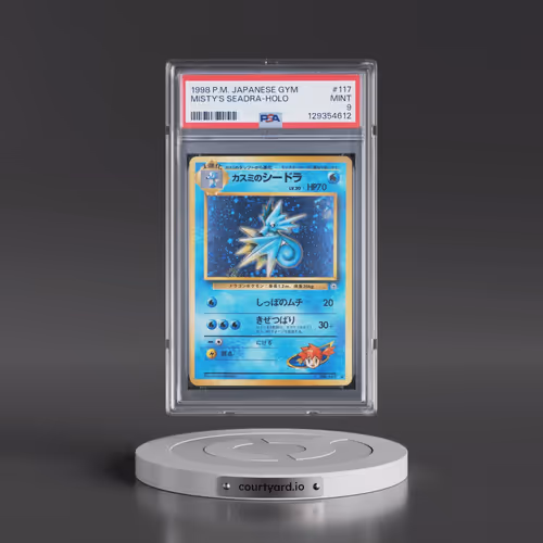1998 Pokémon Gym #117 Misty's Seadra - Holo (PSA 9 MINT)