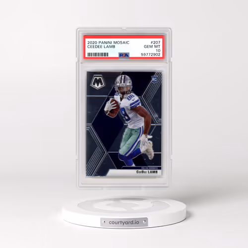 2020 Panini Mosaic #207 Ceedee Lamb (PSA 10 GEM MINT)