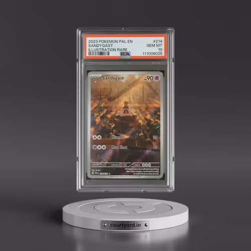 2023 Pokémon Pal EN-Paldea Evolved #214 Sandygast - Illustration Rare (PSA 10 GEM MINT)