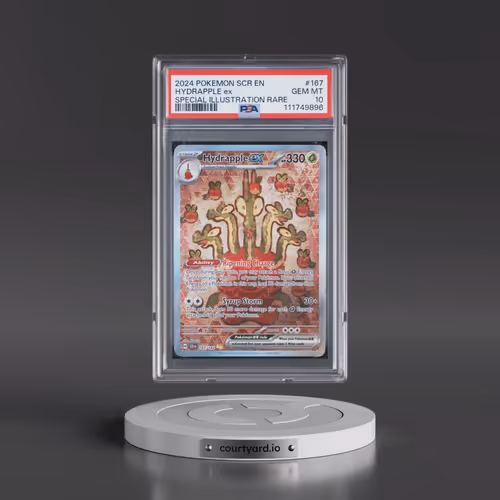 2024 Pokémon Scr EN-Stellar Crown #167 Hydrapple EX - Holo Special Illustration Rare (PSA 10 GEM MIN