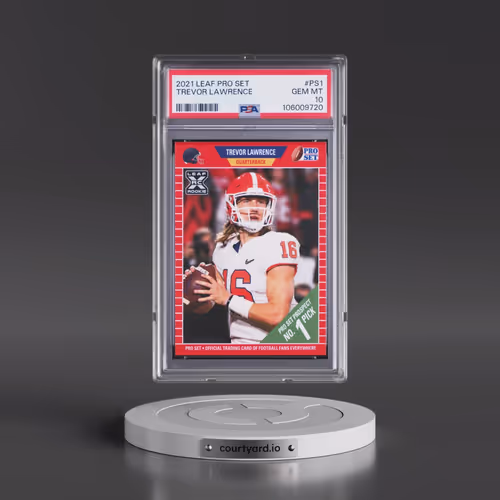 2021 Leaf Pro Set #PS1 Trevor Lawrence (PSA 10 GEM MINT)