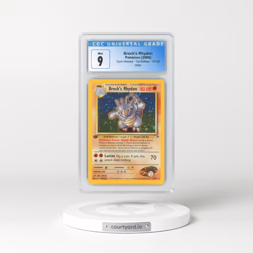 2000 Gym Heroes #2 Brock's Rhydon - 1st Edition Holo (CGC 9 MINT)