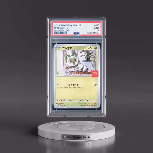 2025 Pokémon M-P Promo #017 Sprigatito - McDonald's (PSA 9 MINT)