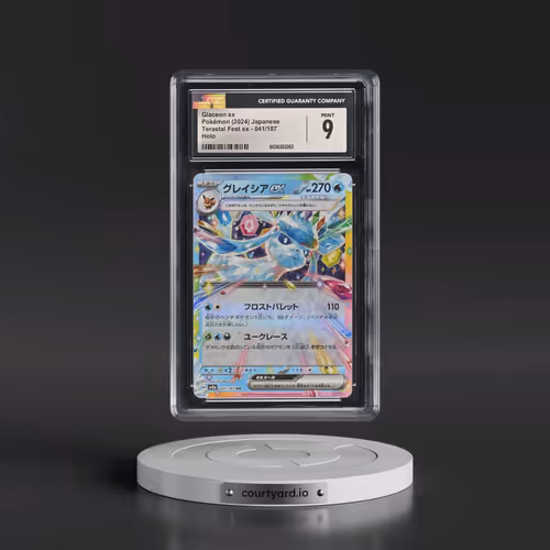 2024 Pokémon Sv8a-Terastal Fest EX #041 Glaceon EX - Holo (CGC 9 MINT)