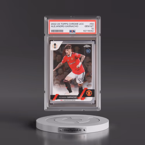 2022 Topps Chrome UEFA Club Competitions #50 Alejandro Garnacho (PSA 10 GEM MINT)