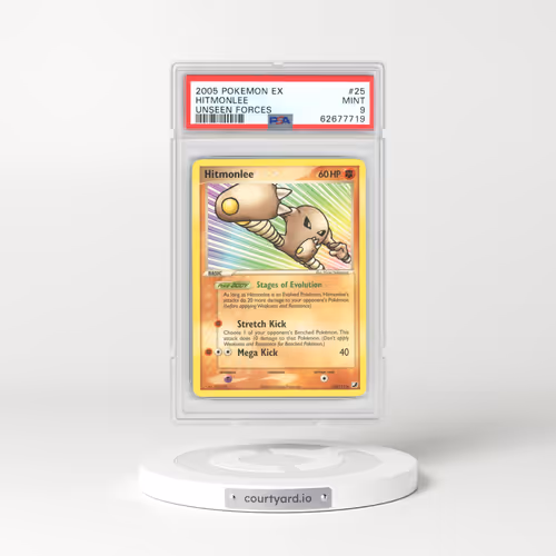 2005 EX Unseen Forces #25 Hitmonlee (PSA 9 MINT)