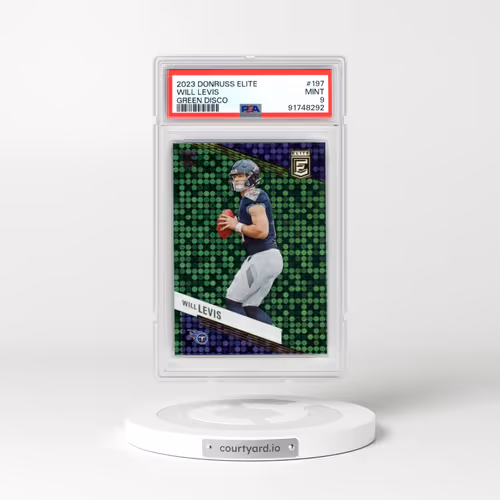 2023 Panini Donruss Elite #197 Will Levis - Green Disco (PSA 9 MINT)