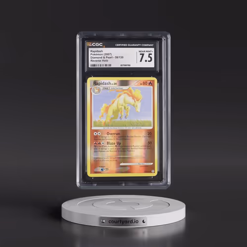 2007 Diamond & Pearl #59/130 Rapidash - Reverse Holo (CGC 7.5 NM+)