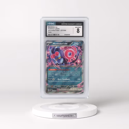 2024 Pokémon Sfa EN-Shrouded Fable #037 Munkidori EX - Holo (CGC 8 NM-MT)