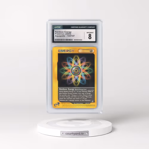 2003 Aquapolis #144/147 Rainbow Energy (CGC 8 NM-MT)