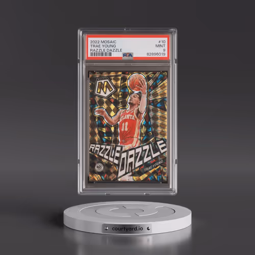 2022 Panini Mosaic Razzle Dazzle #10 Trae Young (PSA 9 MINT)
