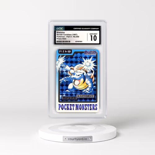 1997 Japanese (Pocket Monsters on Bottom) Part 4 #009 Blastoise - Prism Holo (CGC 10 GEM MINT)