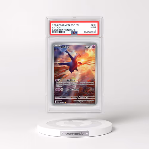 2024 Pokémon Ssp EN-Surging Sparks #203 Latios - Illustration Rare (PSA 9 MINT)