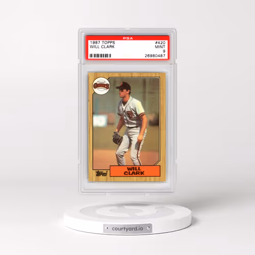 1987 Topps #420 Will Clark (PSA 9 MINT)
