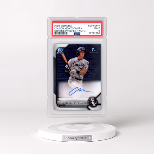 2022 Bowman Chrome Prospect Autographs #CPACMY Colson Montgomery (PSA 9 MINT)