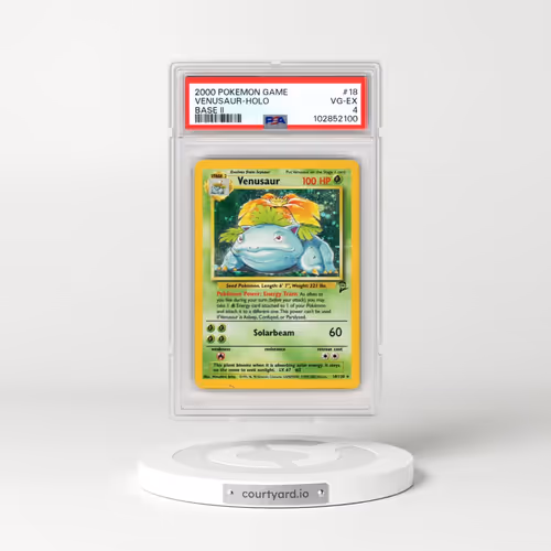 2000 Pokémon Game Base II #18 Venusaur - Holo (PSA 4 VG-EX)